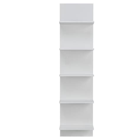 Danya B 4725 In H White Mdf 5 Tier Decorative Wall Shelf Ff5120wh