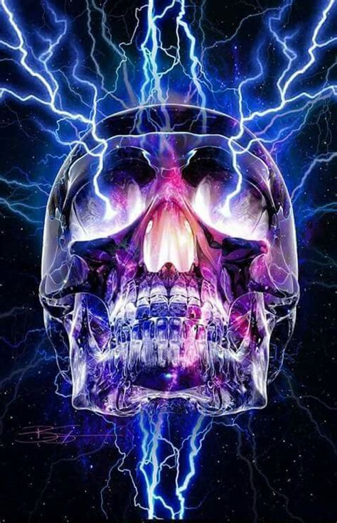 Skull Lightning Imajenes De Calaveras Cráneos Y Calaveras Imágenes