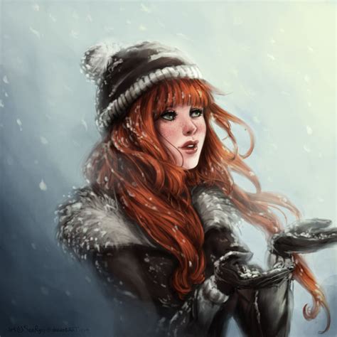 Redhead Art Illustration Digital Illustration