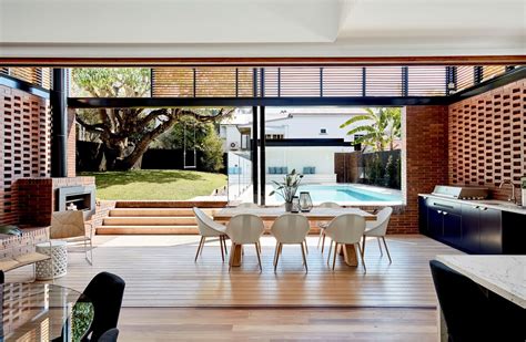 Neocribs Modern Brick House With Wood Sun Shading Sydney Street