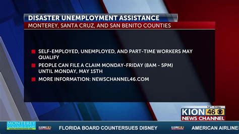 Disaster Unemployment Assistance Available For California Residents Who