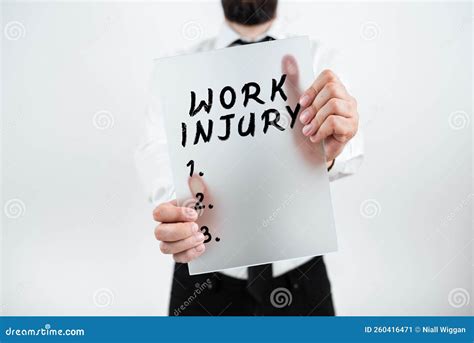 Inspiration Showing Sign Work Injury Internet Concept You Are Welcome