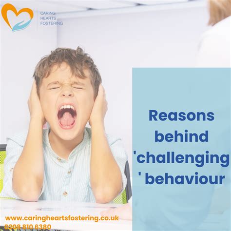 Reasons Behind Challenging Behaviour Caring Hearts Fostering