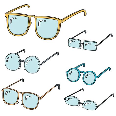 set of eyeglasses — stock vector © vankad 12088184