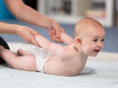 You can use lotion, but you don't have to. Baby massage photo guides - BabyCentre UK