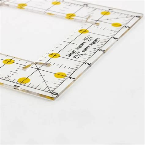 Clear Acrylic Square Patchwork Sewing Design Rulers Straight Plastic