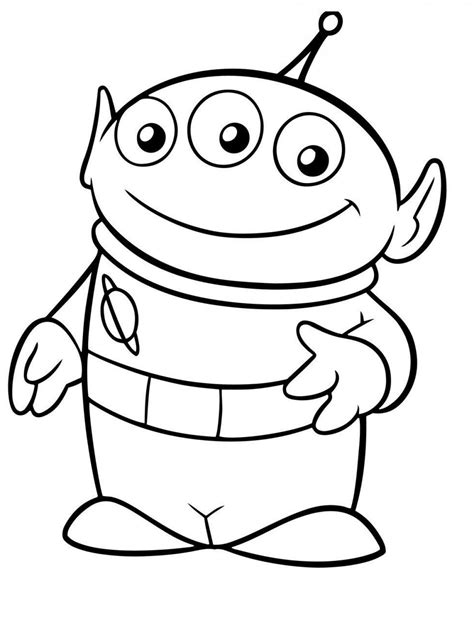 Toy Story Alien Coloring Pages Coloring Sheets