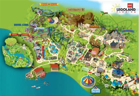 Legoland Florida Map Winter Haven Polk County Orlando Attractions