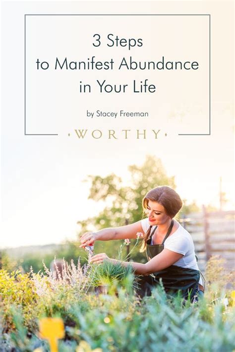3 Steps To Manifest Abundance Self Help Inspirational Message