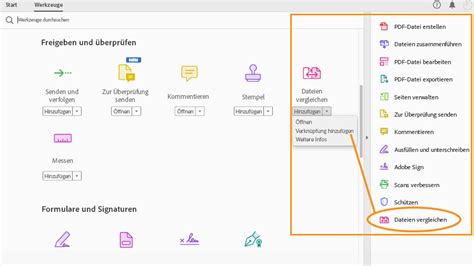 Oberfläche von Adobe Acrobat DC Adobe Acrobat DC Tutorials