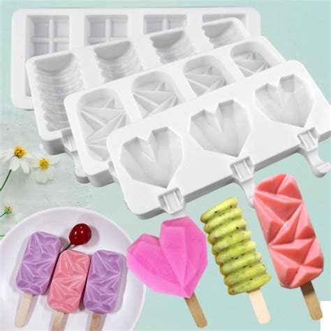 Ice Cream Lolly Molds Silicone Creative Diy 公式
