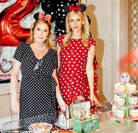 Nicky Hilton Throws Minnie Mouse Party For Daughters Second Birthday Daily Mail Online
