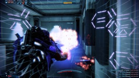 Mass Effect 3 Geth Trooper Soldier Flamer Gold Gameplay Youtube