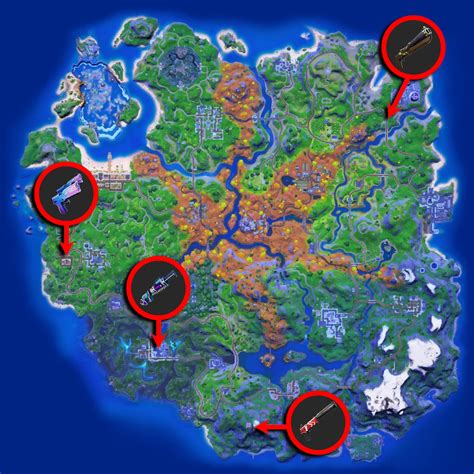 All Exotic Weapon Locations In Fortnite Chapter 2 Season 6 DoubleXP
