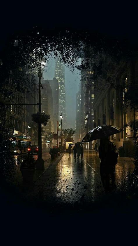 Download City Rain Wallpaper Top Background By Jeremyconley