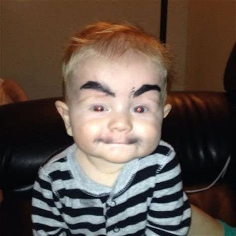 Eyebrows On Babies Oh Yeah Its A Thing Now 32 Pics