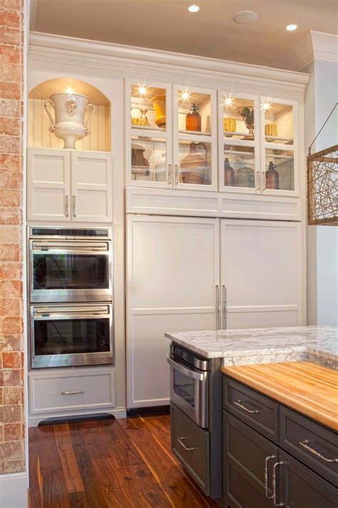 Think, warm and cozy, as opposed to dark and heavy. Showcase cabinets | Kitchen design, Walker woodworking ...
