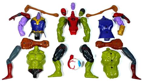 Merakit Mainan Hulk Smash Vs Siren Head Vs Iron Spider Man Dan Thanos
