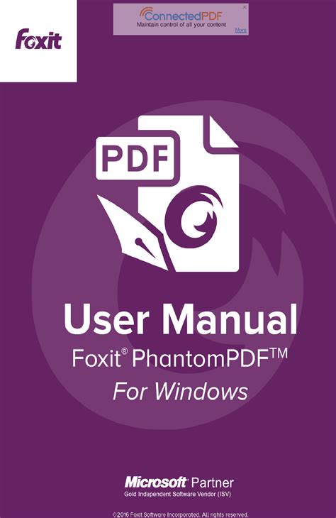 Foxit Phantom Pdf 81 For Windows User Guide Pdf811 En
