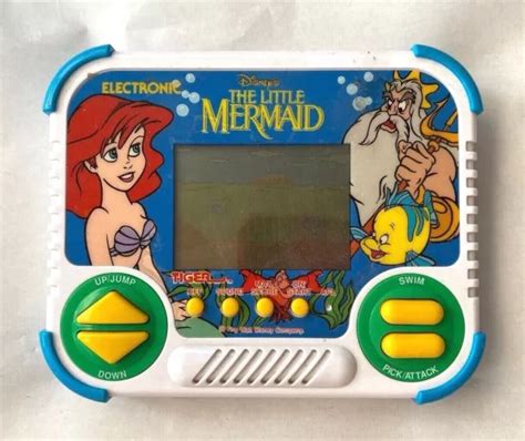 Vintage 1990 Disney The Little Mermaid Handheld Game Tiger Electronics