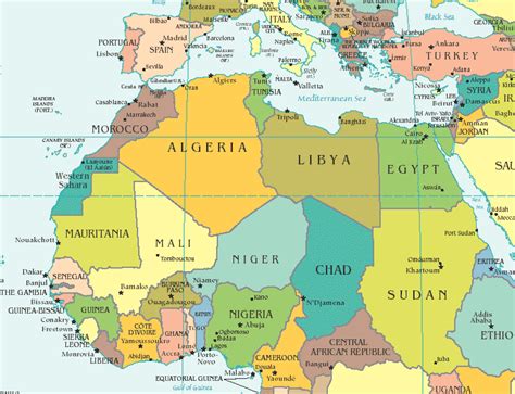 Map Of North Africa Download Scientific Diagram