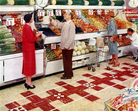 Inside Vintage 1950s Grocery Stores And Old Fashioned Supermarkets In 2021 Supermarket Grocery