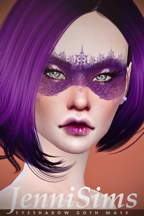 Downloads Sims 4makeup Eyeshadow Goth Mask Jennisims