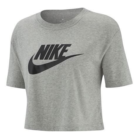 buy nike sportswear essential crop maglietta donna grigio nero online tennis point it