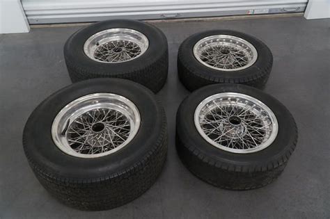 A Set Of Four Borrani Competition Wire Wheels Two Front Two Rear