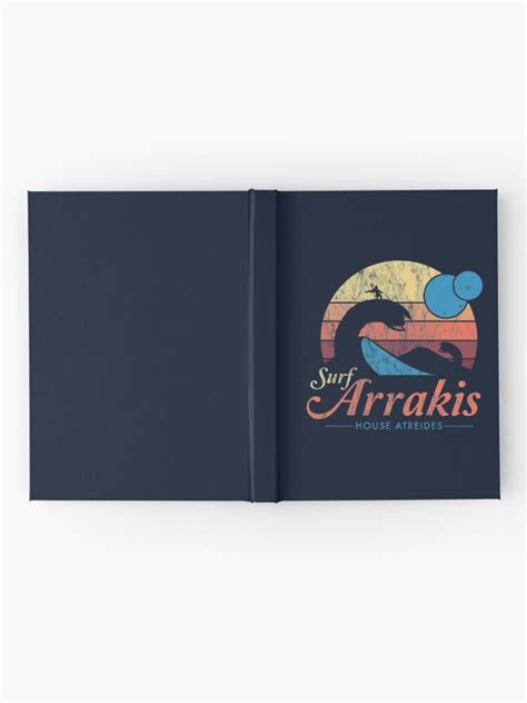 Visit Arrakis Vintage Distressed Surf Dune Sci Fi Hardcover