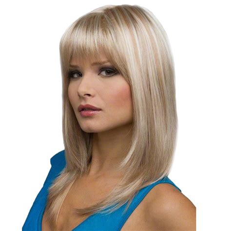 Wigs For Women Fashion Sexy Full Bangs Wig Straight Styling Cool