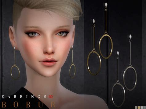 Earrings In 5 Colors Found In Tsr Category Sims 4 Female Earrings Sims