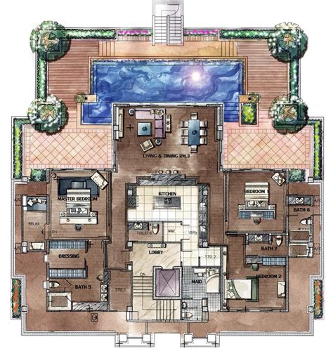 Chom Tawan Penthouse Floorplan
