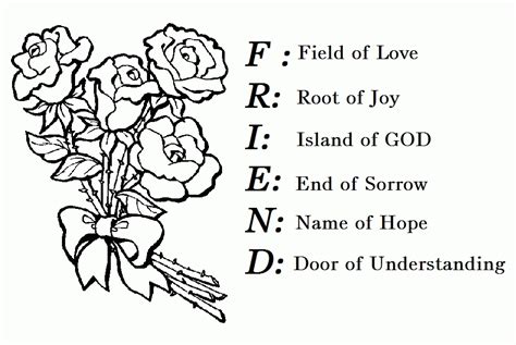 Learn to be creative in your own way. Friends Forever Coloring Page - Coloring Home