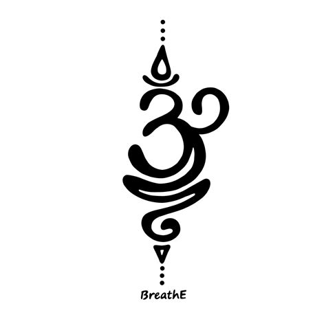 Wall Art Print Breathe Sanskrit Symbol