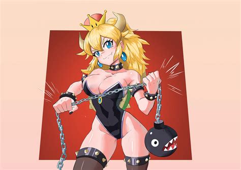 Bowsette And Chain Chomp Mario And 1 More Drawn By Julianvanist