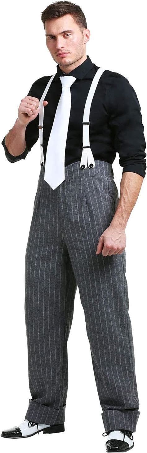 Mens Plus Size Mafia Underboss Costume Gangster Outfit Amazonca