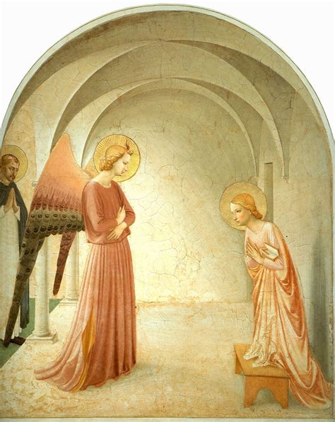 Annunciation By Fra Angelico Fra Angelico Renaissance Art Painting