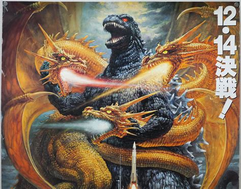 Movie Poster Godzilla Mothra And King Ghidorah Giant Monsters All Out