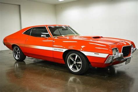 Ford Gran Torino Miles Red Coupe Windsor C Classic Ford Torino For Sale