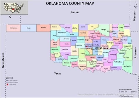 Oklahoma County Map Free Check The List Of 77 Counties In Oklahoma And