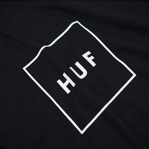 Huf Essentials Box Logo Tee Black Andjoy