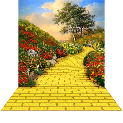 Yellow Brick Road Photo Backdrop Party Photo Booth Photo Booth Props