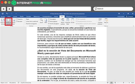 Vistas Del Documento En Word ¿qué Son Lista 2024