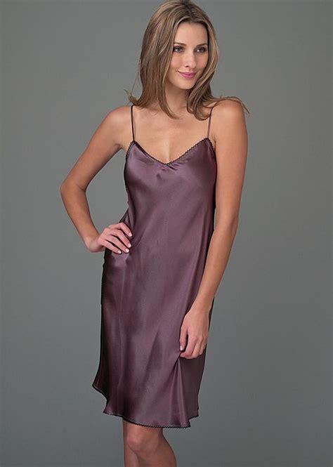 Tanzanite Silk Chemise Luxury Silk Slip Short Nightgown