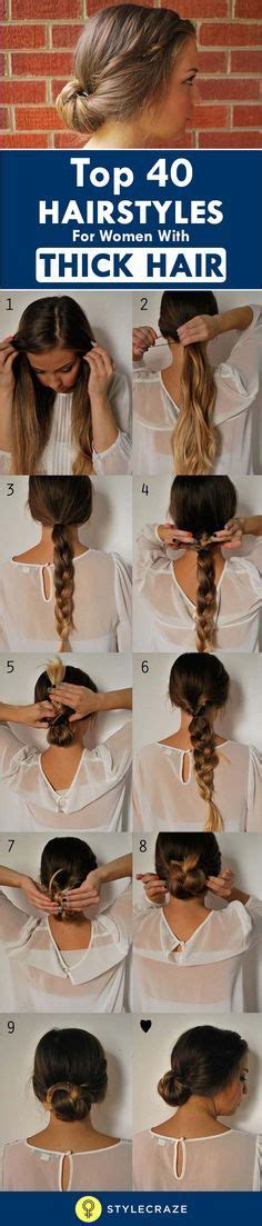 Favorite Cute Hairstyles For Really Thick Hair Heart Hairstyle Girl