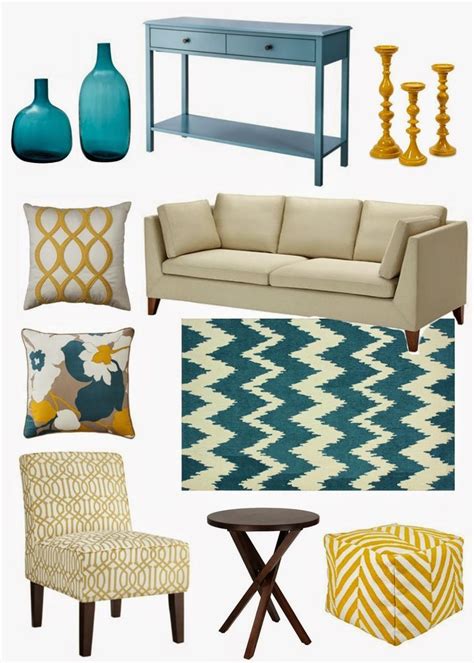 Yellow and Teal | Teal living rooms, Yellow living room, Living room ...