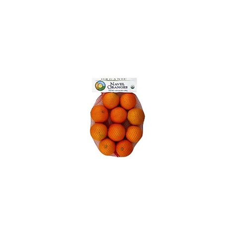 Goodness Greeness Oranges Navel Organic Prepacked 4 Lb Haggen
