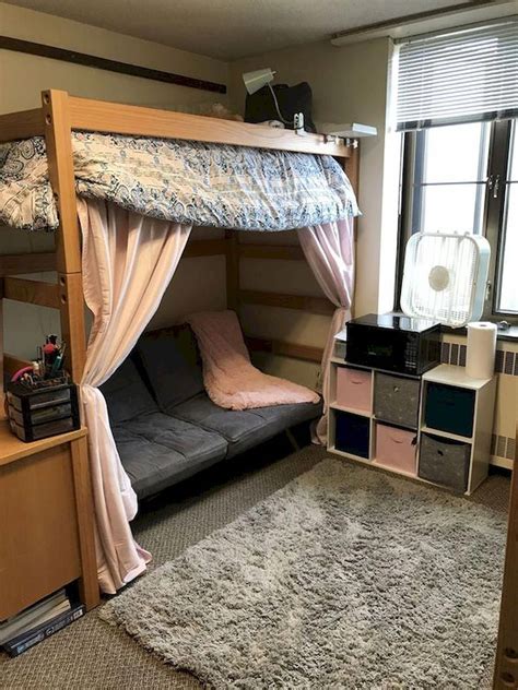 Maximizes Space Bed On Top And Has Couch Under Dorm Room Designs Small Apartment Bedrooms