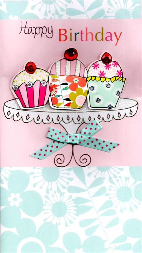 Maybe you would like to learn more about one of these? Cupcakes Pretty Happy Birthday Greeting Card | Cards